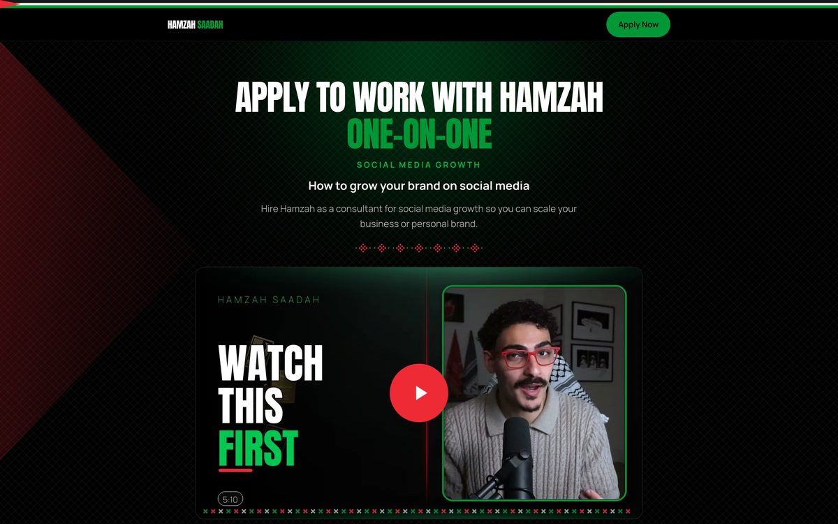 The Hamzah Saadah homepage